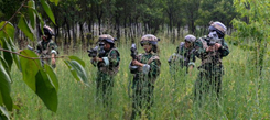 安徽軍事夏令營(yíng)的學(xué)員野外訓(xùn)練瞬間