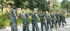 安徽軍事夏令營(yíng)全面的改變中小學(xué)生的惰性
