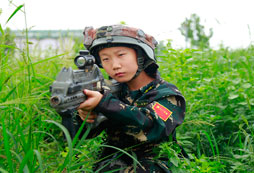 參加大慶軍事夏令營感受軍營生活！