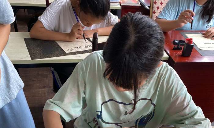 練習中