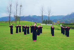 一起抱拳