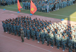 進行軍事強化訓(xùn)練活動