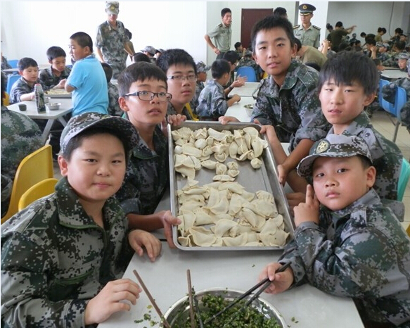 這是我們包的餃子