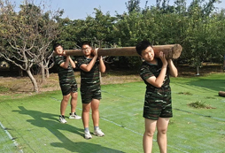 扛圓木