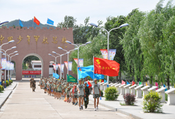去參加模擬軍演