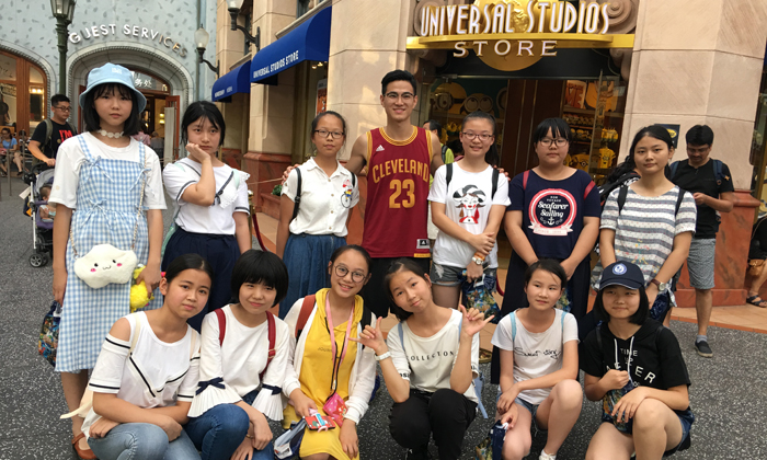 環(huán)球影城的合影