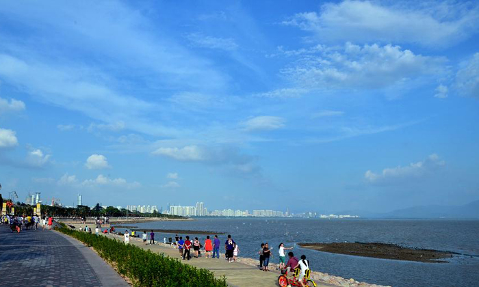 海濱航拍記錄